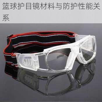 篮球护目镜材料与防护性能关系