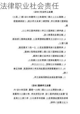 法律职业社会责任