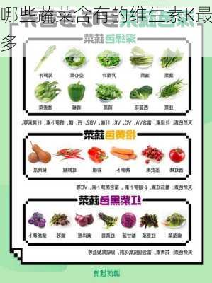 哪些蔬菜含有的维生素K最多