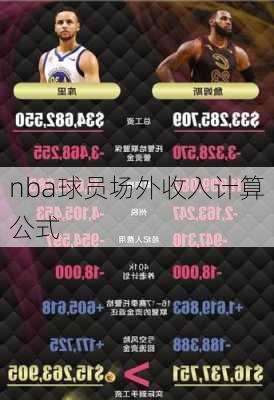 nba球员场外收入计算公式