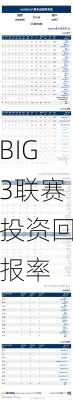 BIG3联赛投资回报率