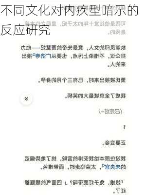 不同文化对内疚型暗示的反应研究