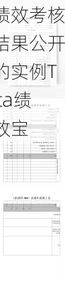 绩效考核结果公开的实例Tita绩效宝