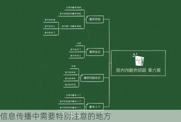 信息传播中需要特别注意的地方