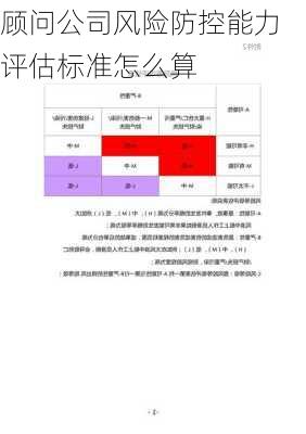 顾问公司风险防控能力评估标准怎么算