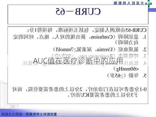 AUC值在医疗诊断中的应用