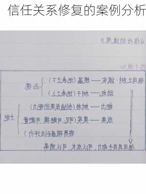 信任关系修复的案例分析