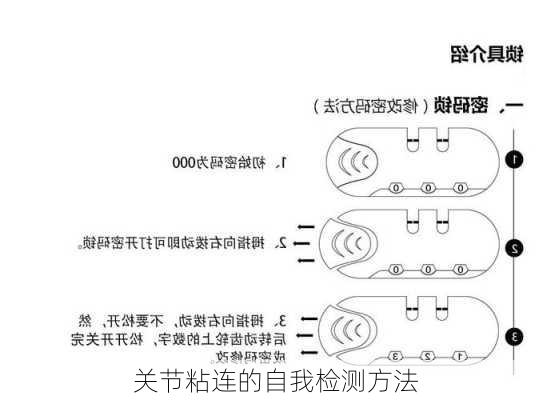 关节粘连的自我检测方法