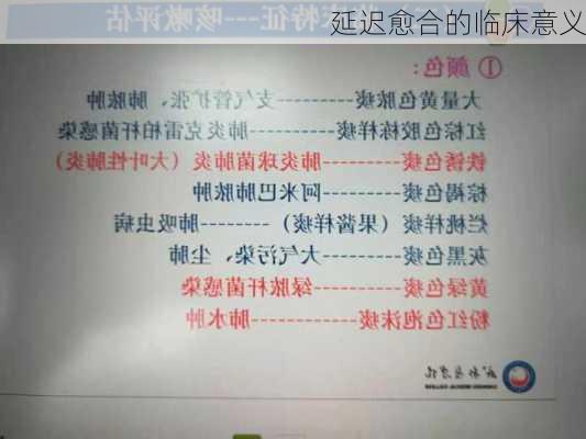 延迟愈合的临床意义