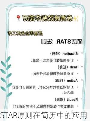STAR原则在简历中的应用