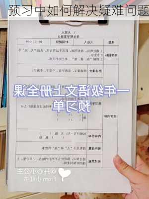 预习中如何解决疑难问题