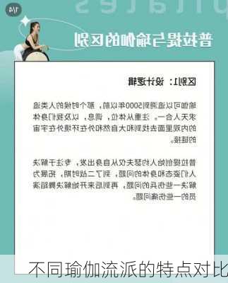 不同瑜伽流派的特点对比