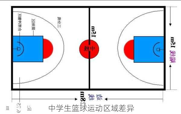 中学生篮球运动区域差异