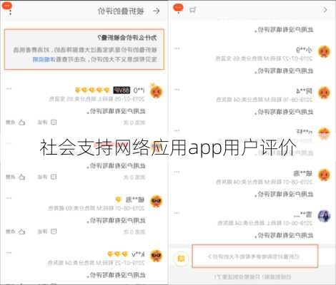 社会支持网络应用app用户评价