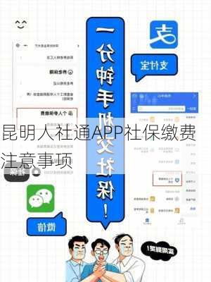 昆明人社通APP社保缴费注意事项