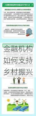 金融机构如何支持乡村振兴