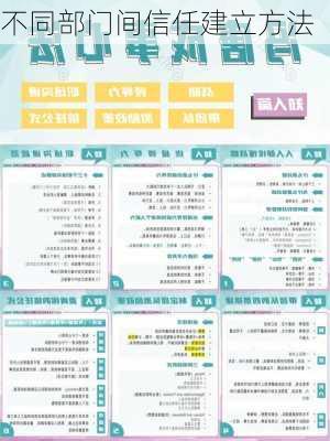 不同部门间信任建立方法