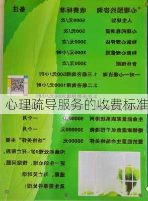 心理疏导服务的收费标准