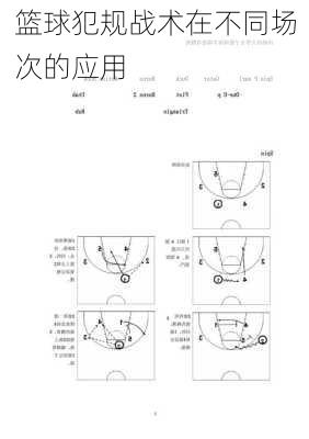 篮球犯规战术在不同场次的应用