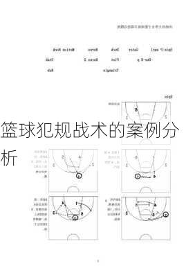 篮球犯规战术的案例分析