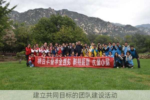 建立共同目标的团队建设活动
