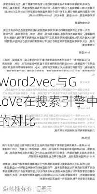 Word2vec与GloVe在搜索引擎中的对比