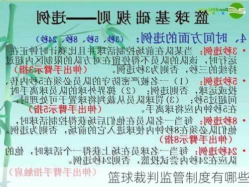 篮球裁判监管制度有哪些