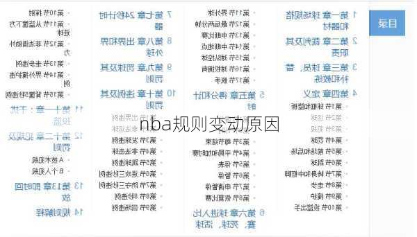 nba规则变动原因
