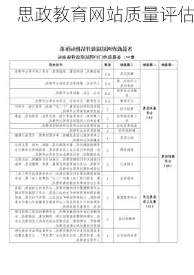 思政教育网站质量评估