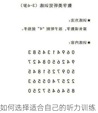 如何选择适合自己的听力训练