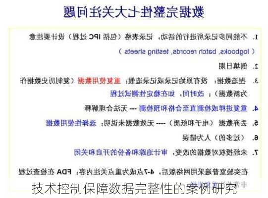 技术控制保障数据完整性的案例研究
