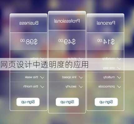 网页设计中透明度的应用