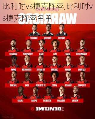 比利时vs捷克阵容,比利时vs捷克阵容名单