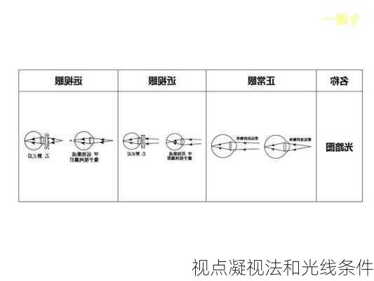 视点凝视法和光线条件
