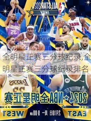 全明星正赛三分球纪录,全明星正赛三分球纪录排名