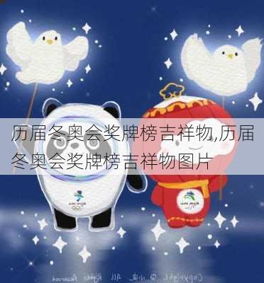 历届冬奥会奖牌榜吉祥物,历届冬奥会奖牌榜吉祥物图片