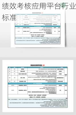 绩效考核应用平台行业标准