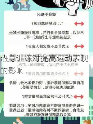 热身训练对提高运动表现的影响