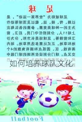 如何培养球队文化