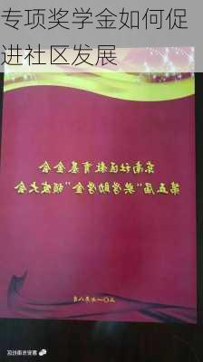 专项奖学金如何促进社区发展