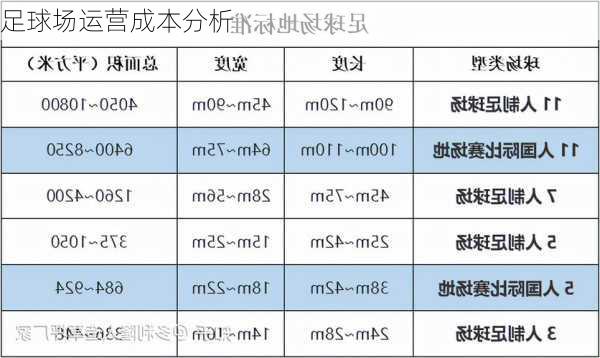 足球场运营成本分析