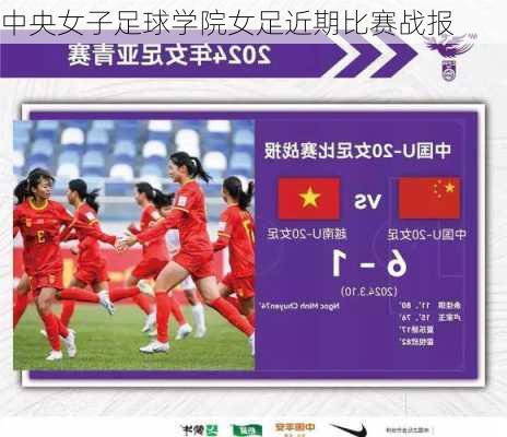 中央女子足球学院女足近期比赛战报