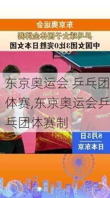东京奥运会 乒乓团体赛,东京奥运会乒乓团体赛制