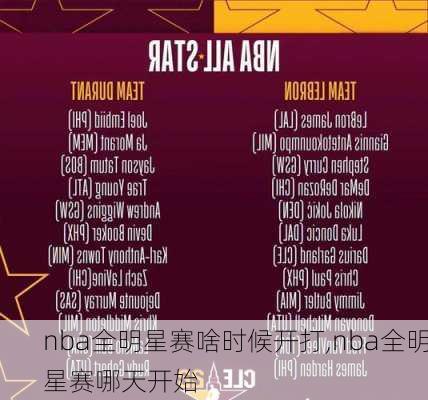 nba全明星赛啥时候开打,nba全明星赛哪天开始