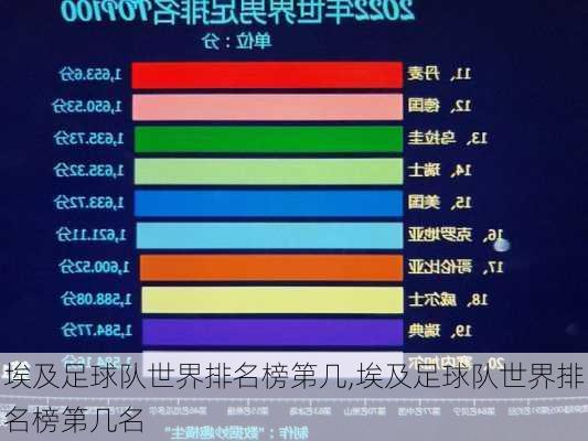 埃及足球队世界排名榜第几,埃及足球队世界排名榜第几名
