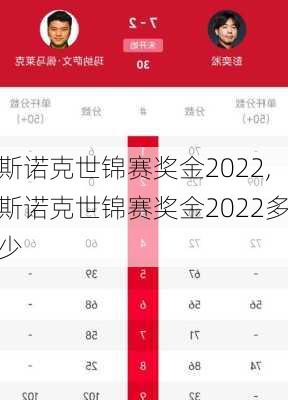 斯诺克世锦赛奖金2022,斯诺克世锦赛奖金2022多少
