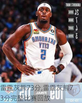 雷霆灰熊73分,雷霆灰熊73分完整比赛回放