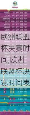 欧洲联盟杯决赛时间,欧洲联盟杯决赛时间表