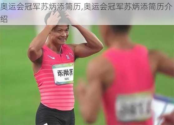 奥运会冠军苏炳添简历,奥运会冠军苏炳添简历介绍