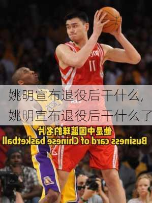 姚明宣布退役后干什么,姚明宣布退役后干什么了